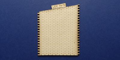 LCC 74-74 O gauge industrial office right panel - sloped